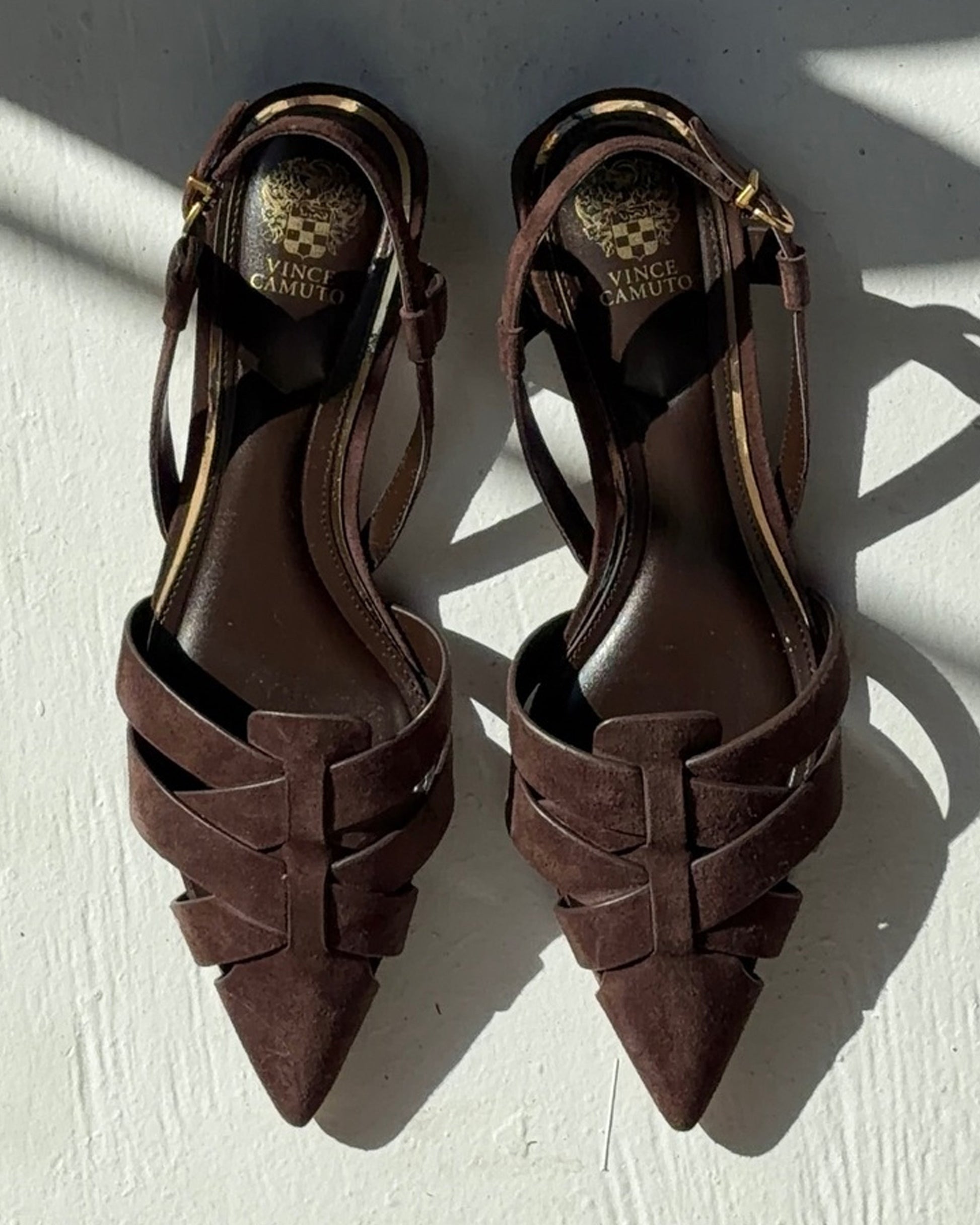 Vince Camuto Vinesha Sandal Brownie Suede