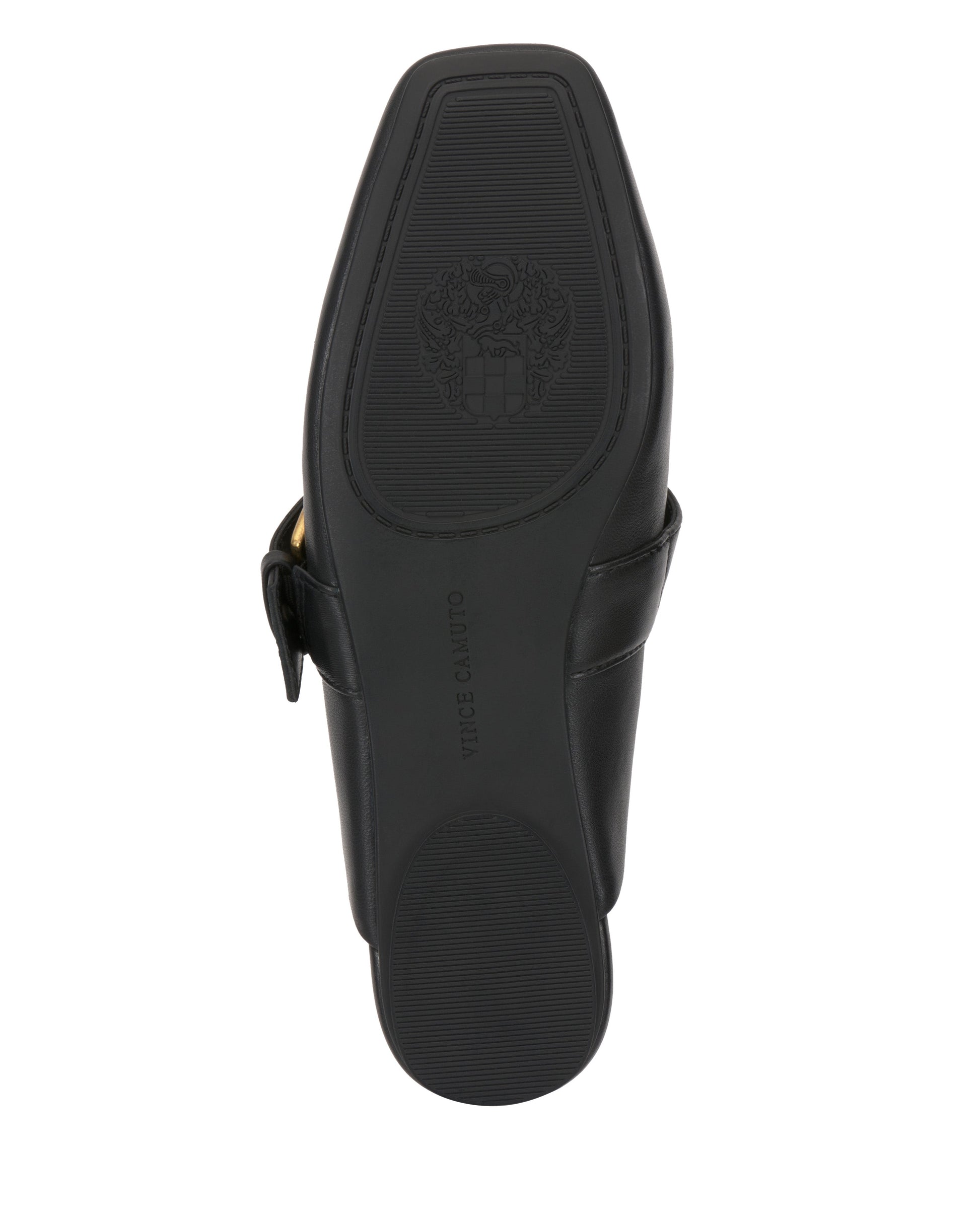 Vince Camuto Vellma Buckle Mule Black Leather