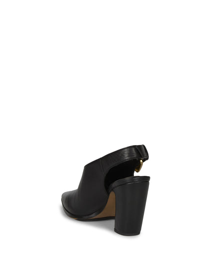 Vince Camuto Baylez Buckled Mule Black Leather