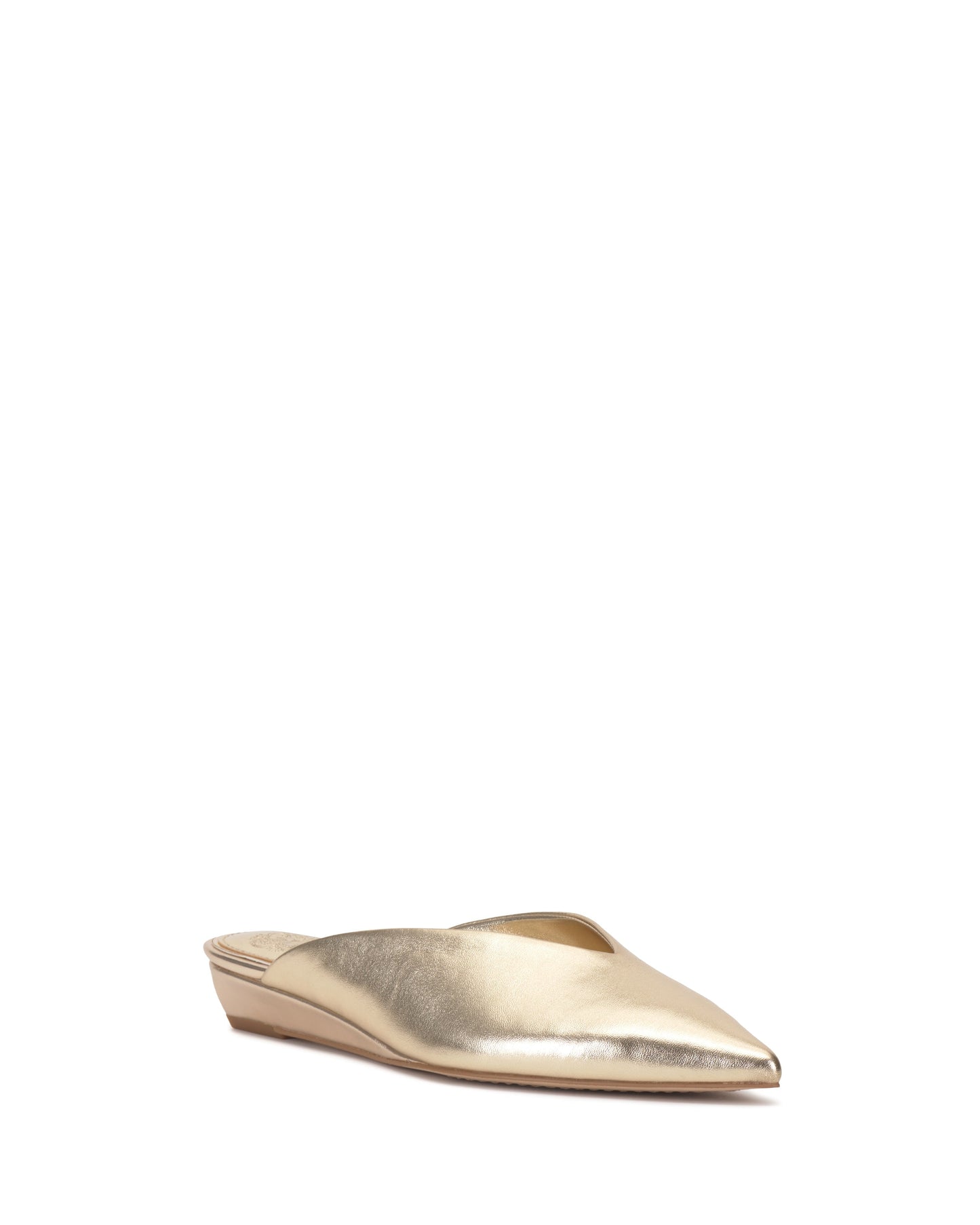 Vince Camuto Vinia Mule Egyptian Gold Metallic Leather