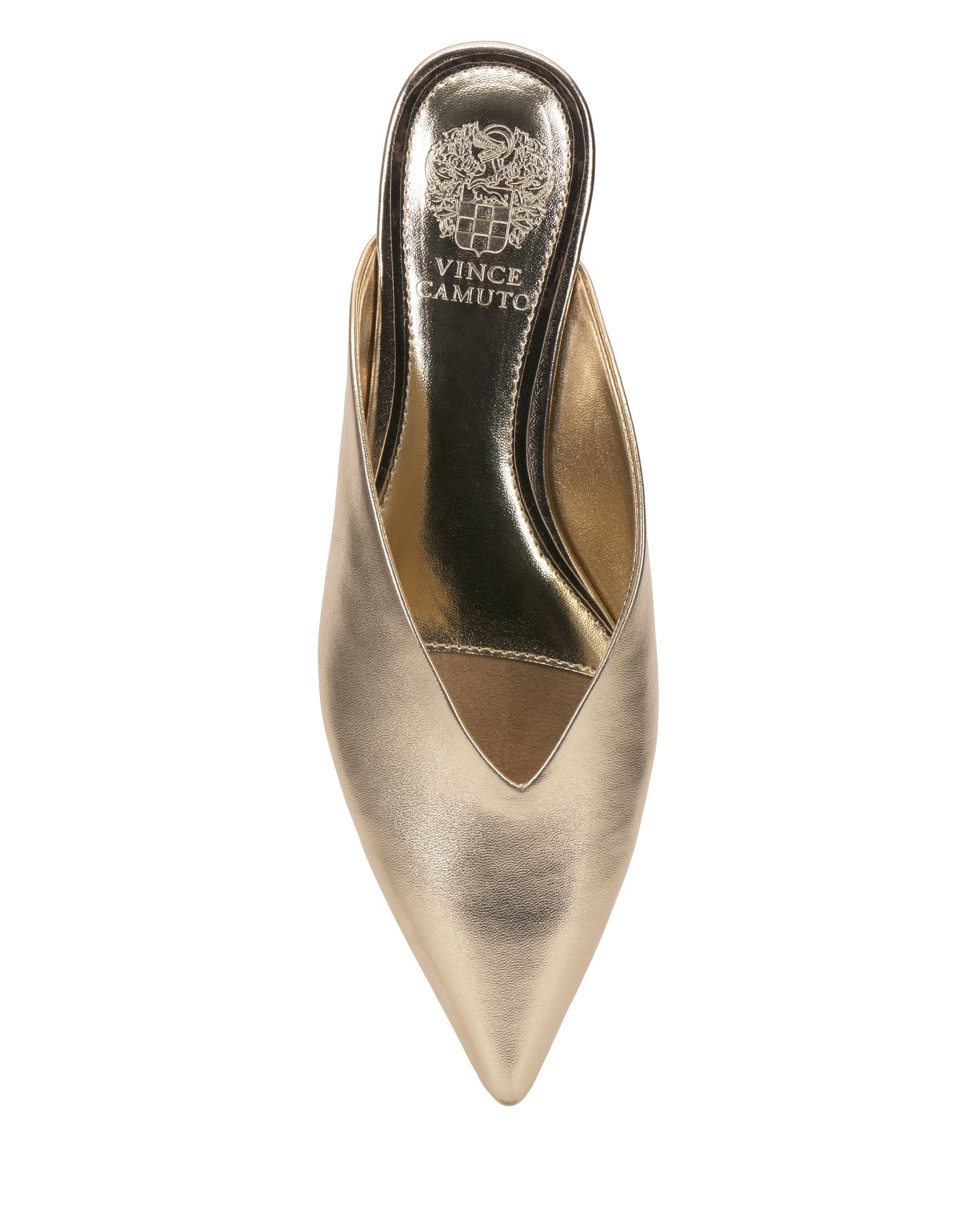 Vince Camuto Vinia Mule Egyptian Gold Metallic Leather