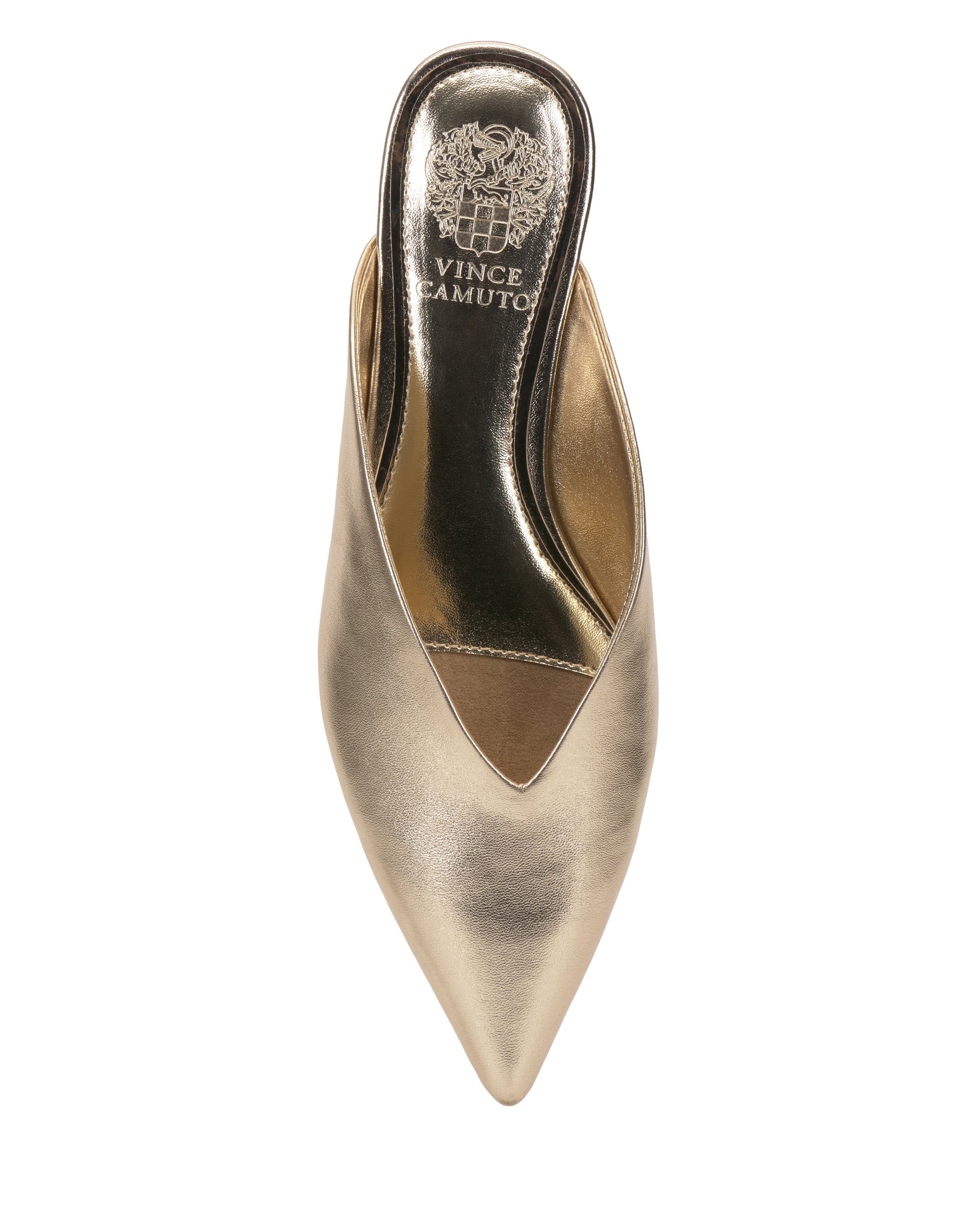 Vince Camuto Vinia Mule Egyptian Gold Metallic Leather