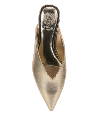 Vince Camuto Vinia Mule Egyptian Gold Metallic Leather