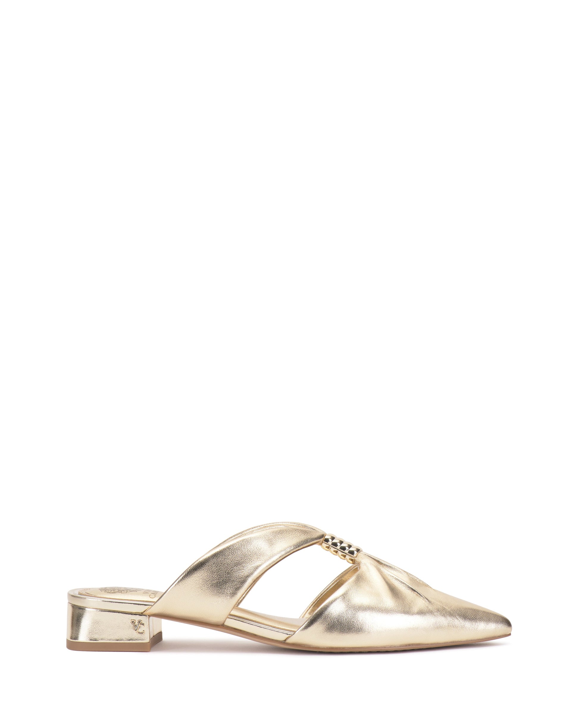 Vince Camuto Vanika Mule Egyptian Gold Metallic Leather