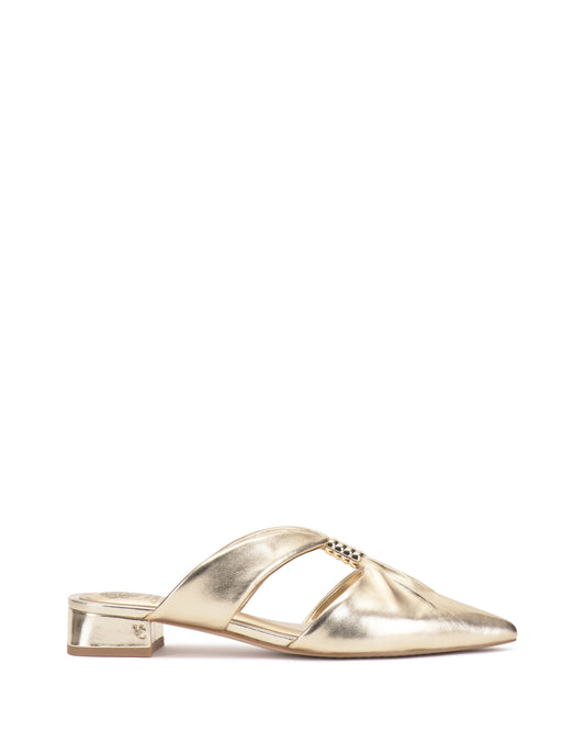 Vince Camuto Vanika Mule Egyptian Gold Metallic Leather