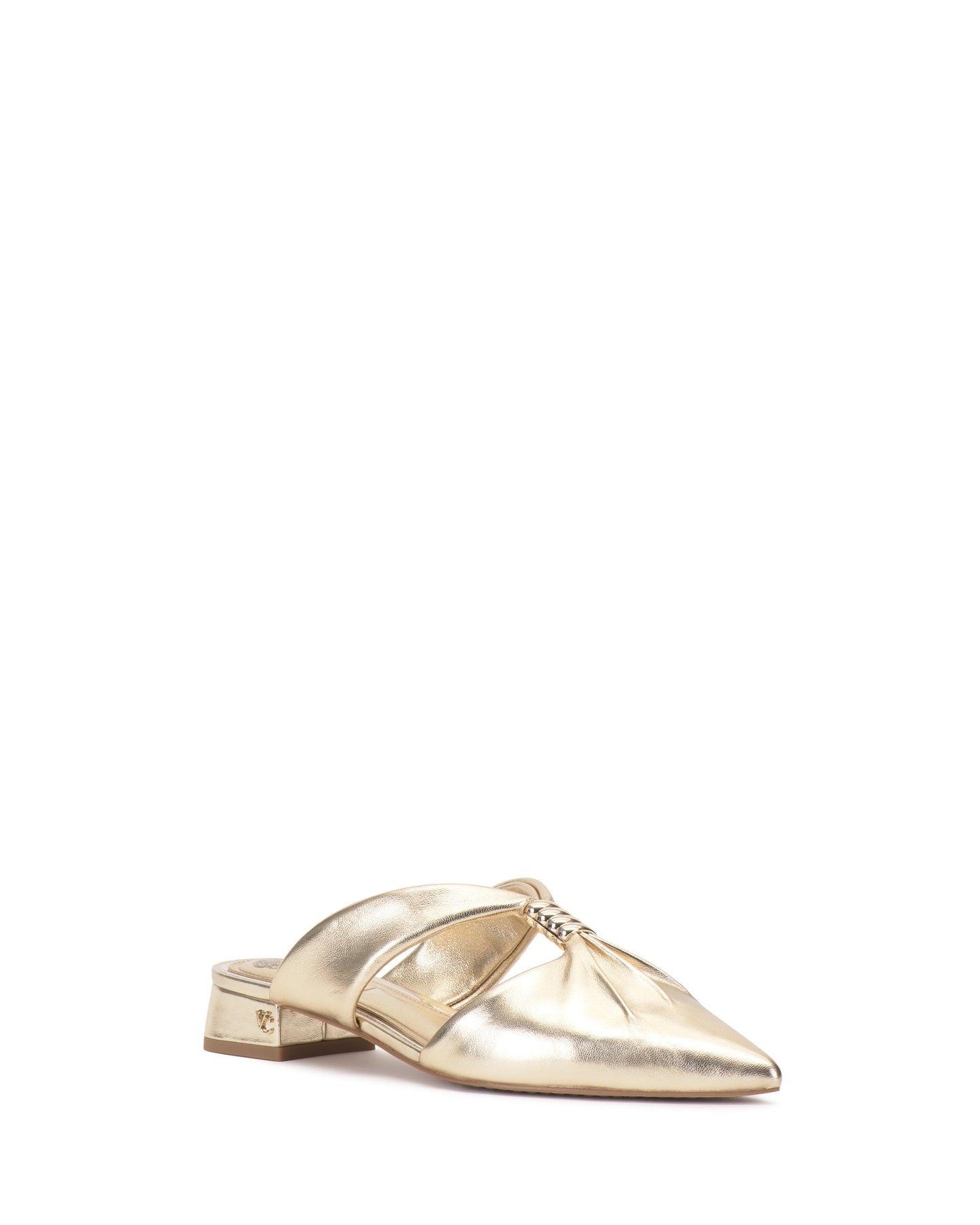 Vince Camuto Vanika Mule Egyptian Gold Metallic Leather