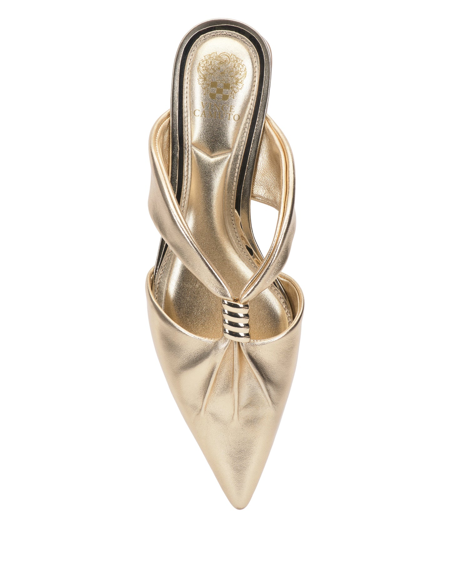 Vince Camuto Vanika Mule Egyptian Gold Metallic Leather