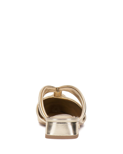 Vince Camuto Vanika Mule Egyptian Gold Metallic Leather
