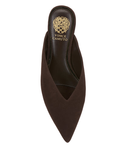Vince Camuto Vinia Mule Brownie Suede