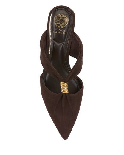 Vince Camuto Vanika Mule Brownie Suede