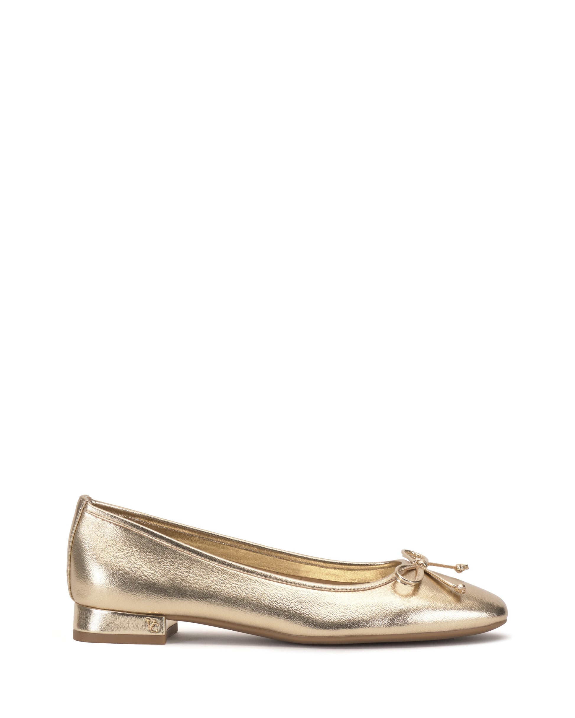Vince Camuto Jenlea Ballet Flat Egyptian Gold Metallic Leather