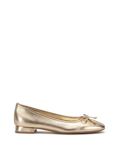 Vince Camuto Jenlea Ballet Flat Egyptian Gold Metallic Leather