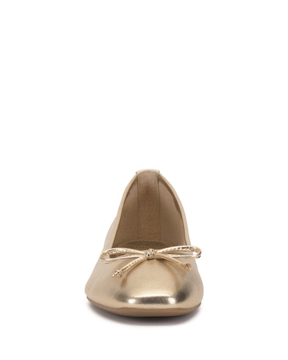 Vince Camuto Jenlea Ballet Flat Egyptian Gold Metallic Leather