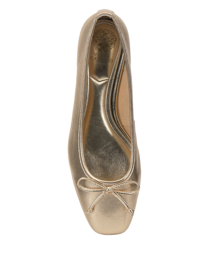Vince Camuto Jenlea Ballet Flat Egyptian Gold Metallic Leather