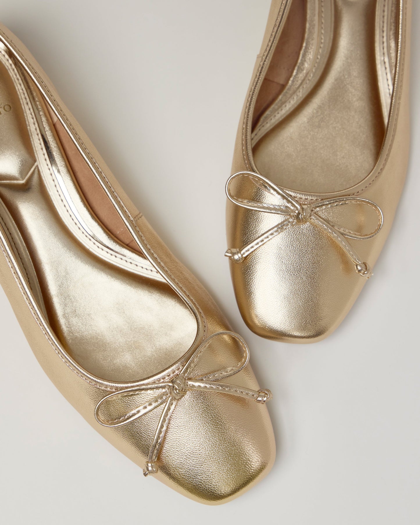 Vince Camuto Jenlea Ballet Flat Egyptian Gold Metallic Leather