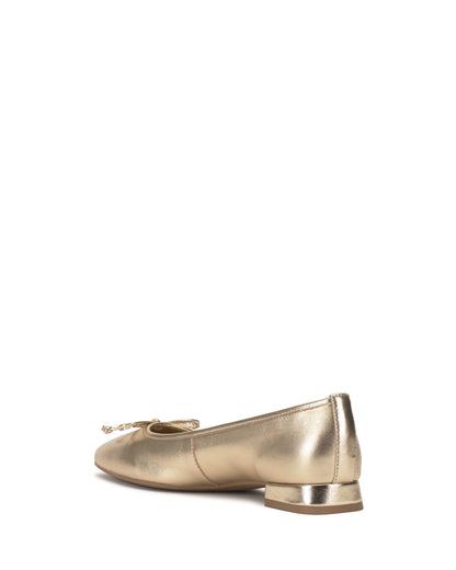 Vince Camuto Jenlea Ballet Flat Egyptian Gold Metallic Leather