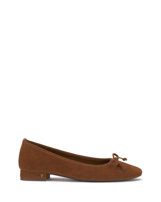 Vince Camuto Jenlea Ballet Flat Burnt Sugar Suede