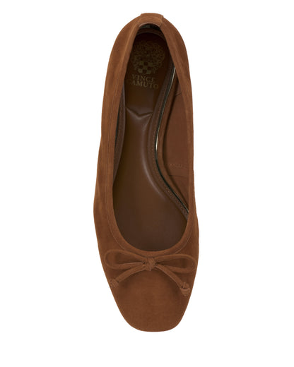 Vince Camuto Jenlea Ballet Flat Burnt Sugar Suede