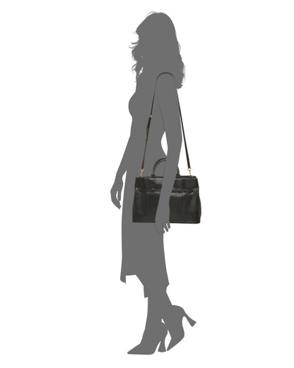 Vince Camuto Rilah Satchel Bag Black