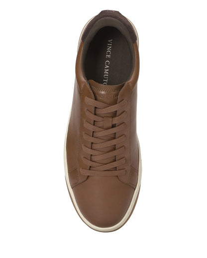 Vince Camuto Men's Wynsten Sneaker Dark Cognac