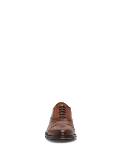 Vince Camuto Men's Urii Dress Oxford Saddle Brown Leather
