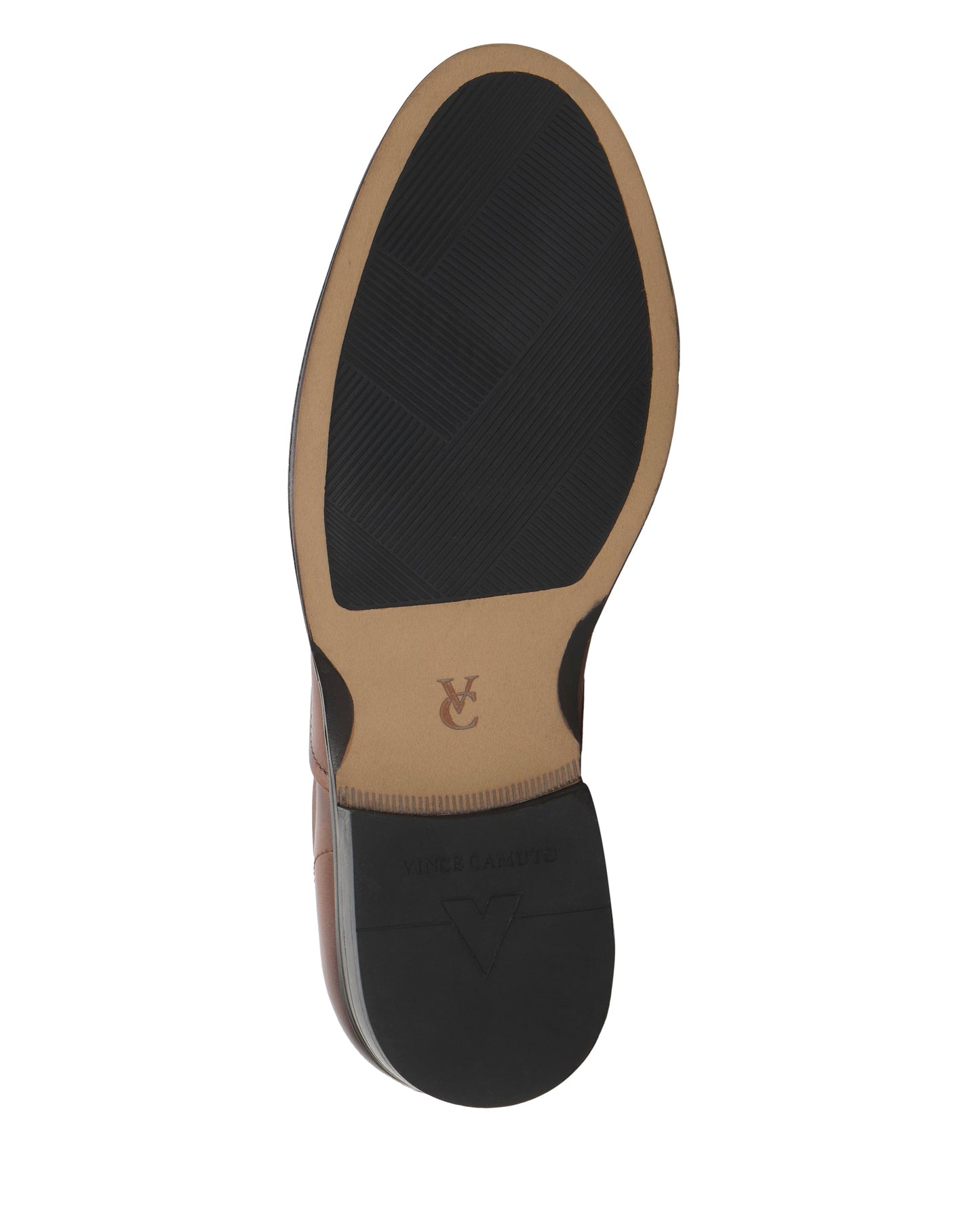 Vince Camuto Men's Urii Dress Oxford Saddle Brown Leather