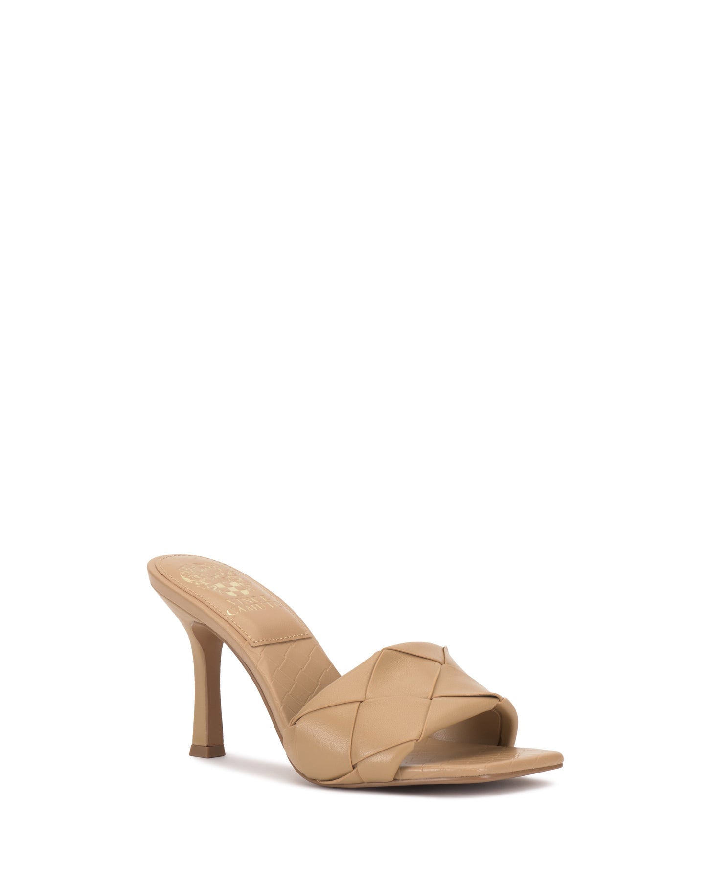 Vince Camuto Brelanie Woven Mule Dulce De Leche Leather
