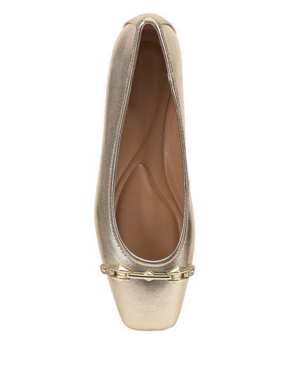 Vince Camuto Virna Link Ballet Flat Egyptian Gold