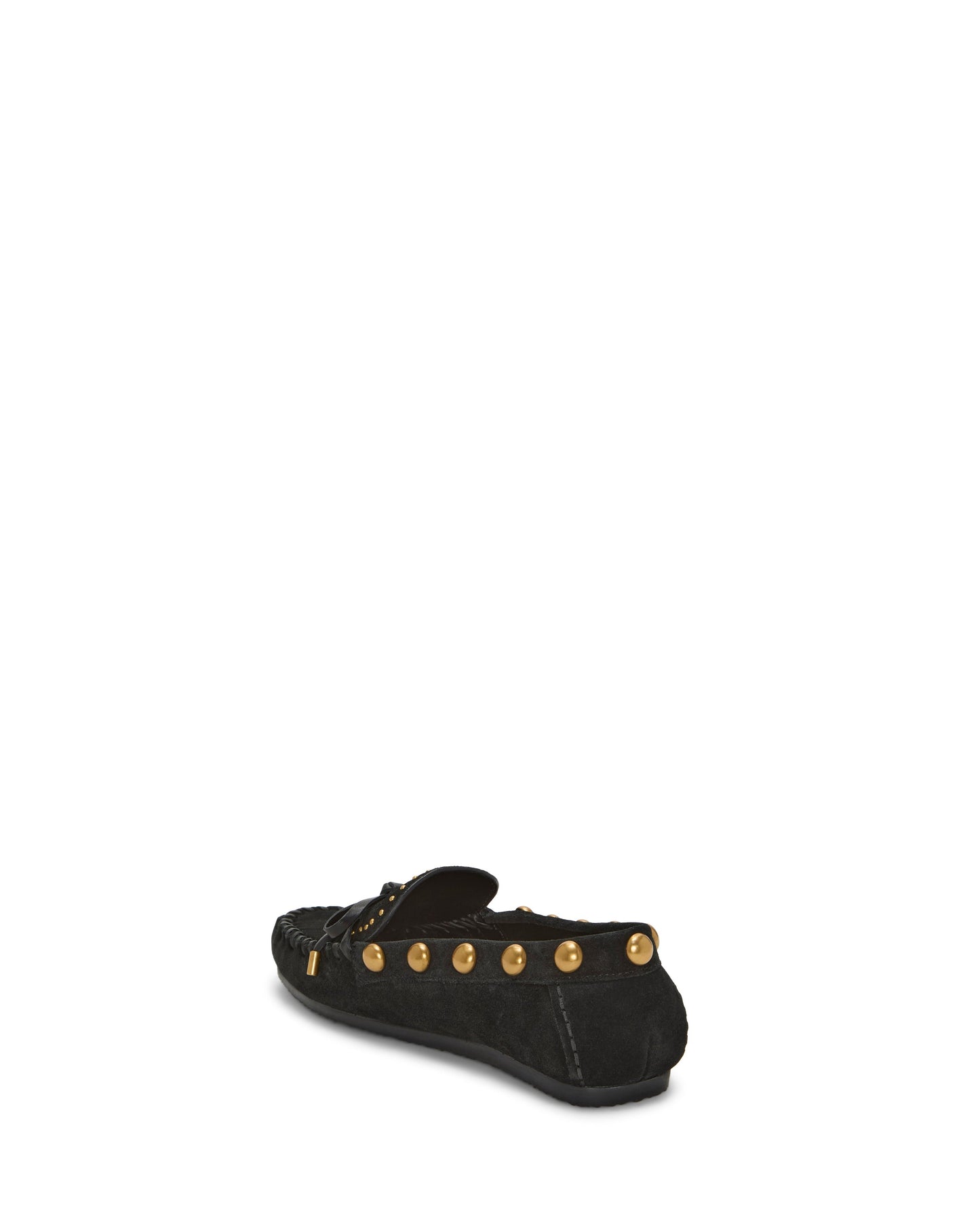 Vince Camuto Sennett Studded Mocassin Black Suede