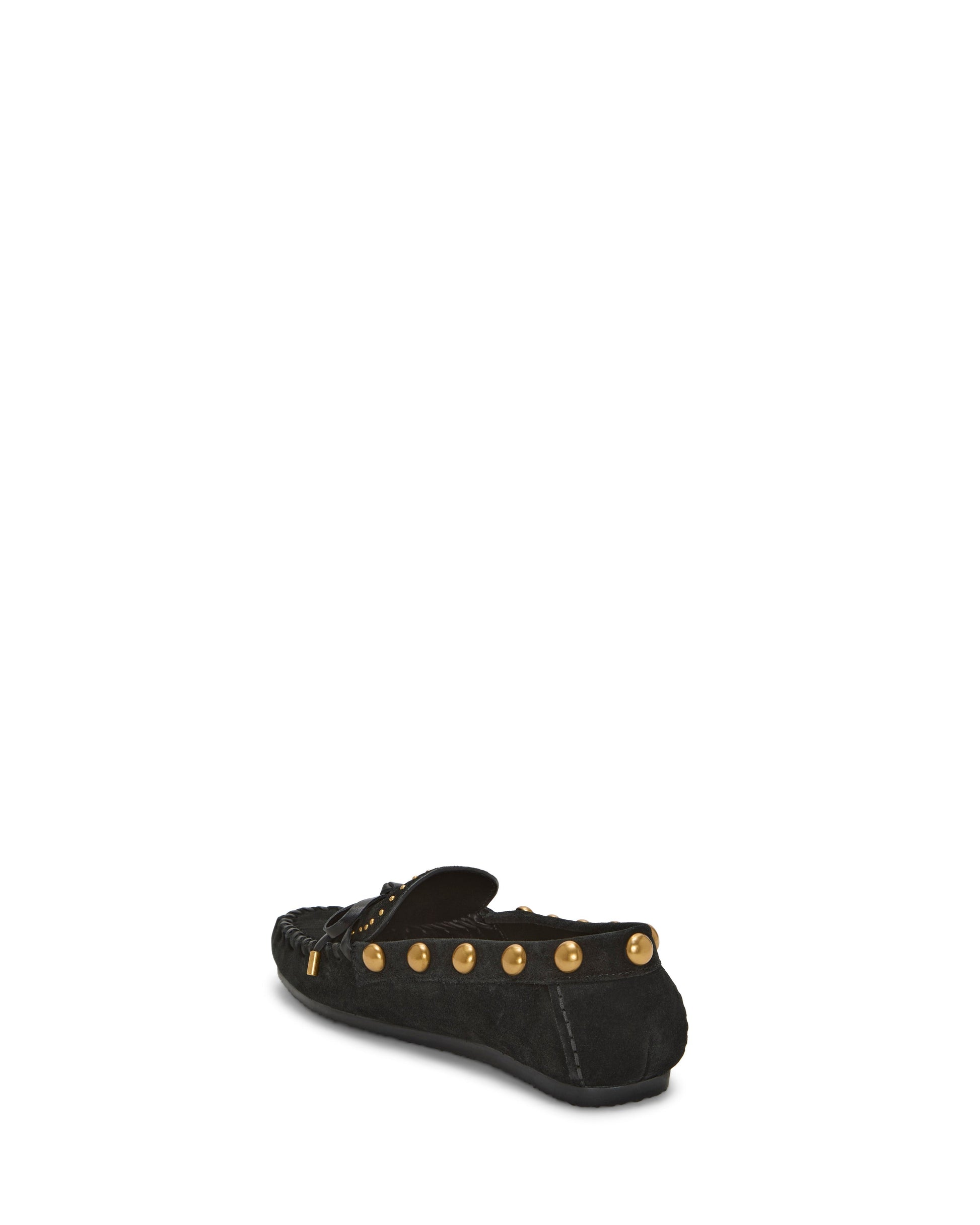 Vince Camuto Sennett Studded Mocassin Black Suede