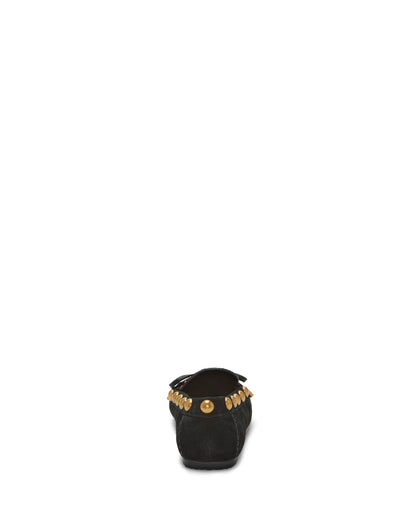 Vince Camuto Sennett Studded Mocassin Black Suede