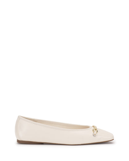 Vince Camuto Virna Link Ballet Flat Coconut Cream Leather