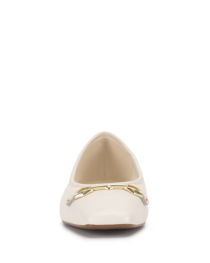 Vince Camuto Virna Link Ballet Flat Coconut Cream Leather