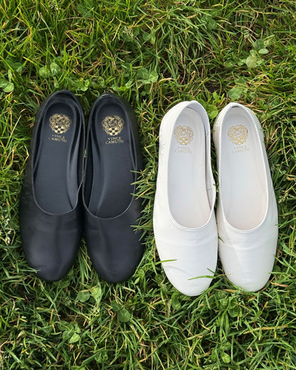 Vince Camuto Catisha Ballet Flat Coconut Cream Leather