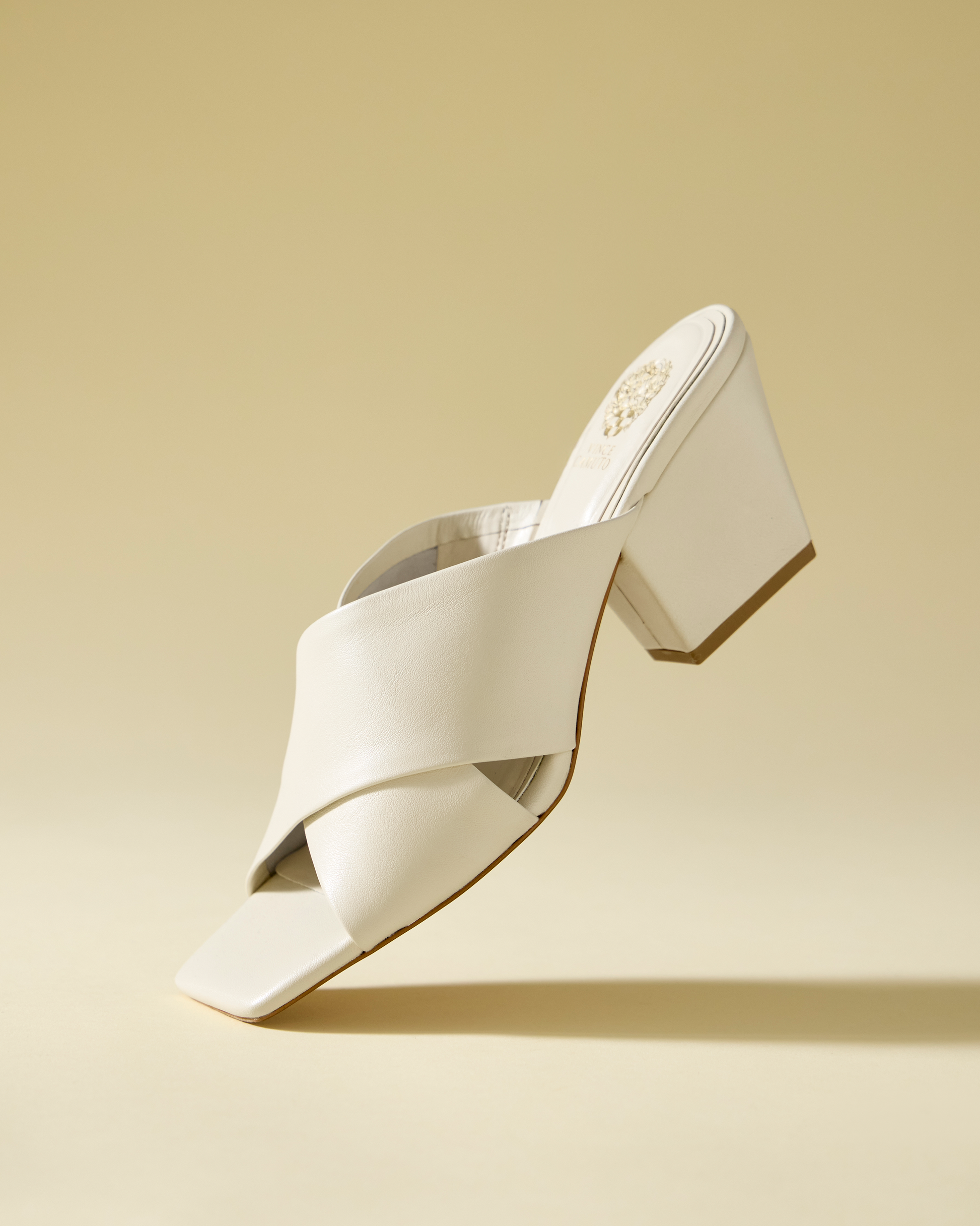 Vince Camuto Kespa Mule Creamy White Leather