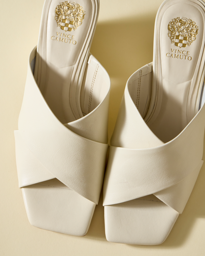 Vince Camuto Kespa Mule Creamy White Leather