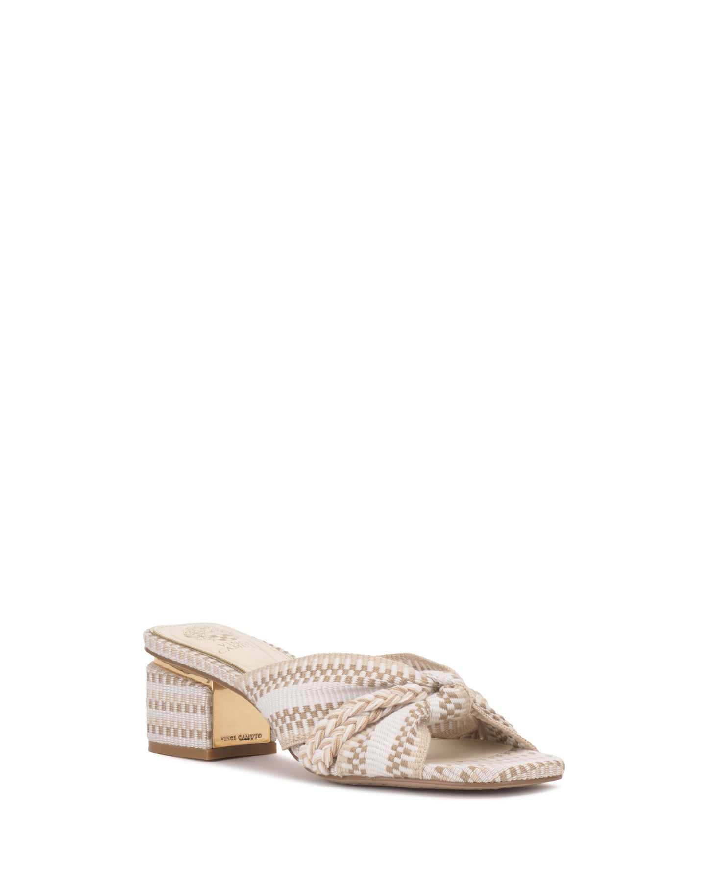 Vince Camuto Atemly Knotted Sandal Ivory Multi