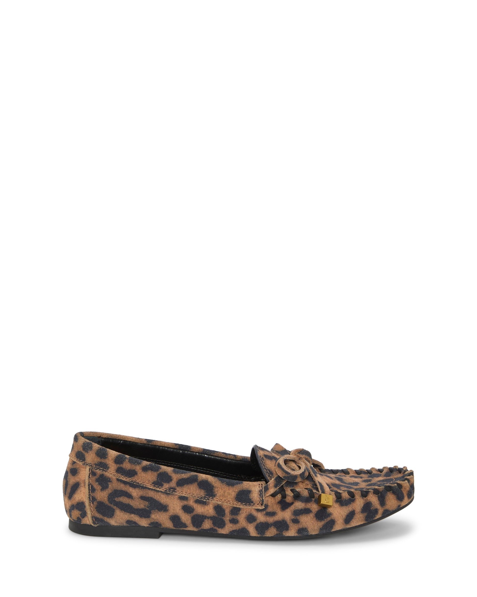 Vince Camuto Katenas Flat Loafer Black\/Natural Leather