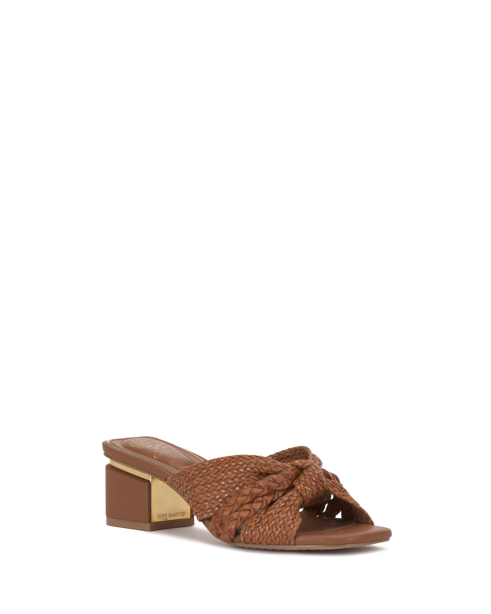 Vince Camuto Atemly Knotted Sandal Golden Walnut