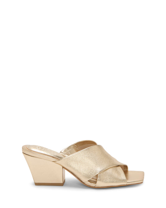 Vince Camuto Kespa Mule Egyptian Gold Leather