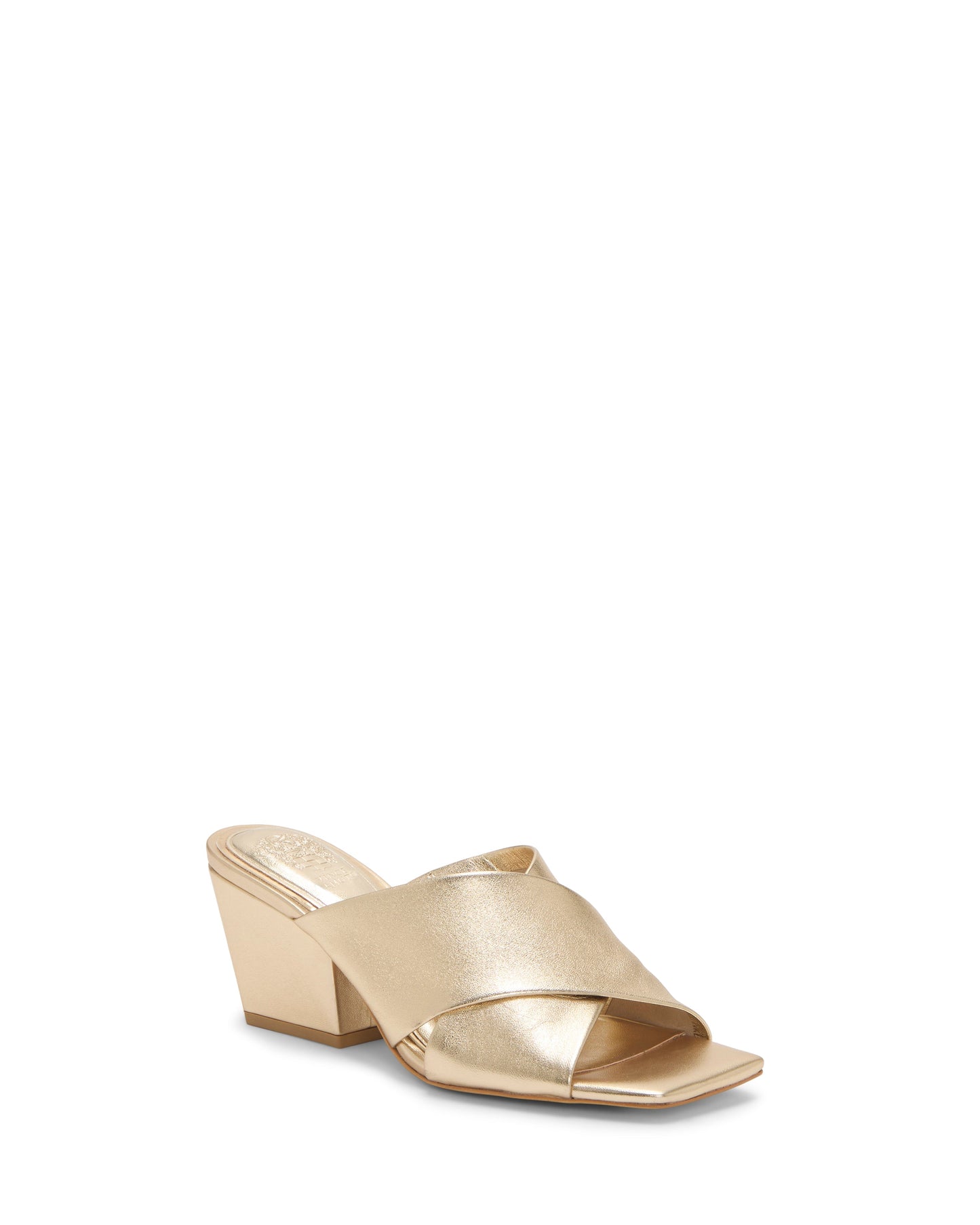 Vince Camuto Kespa Mule Egyptian Gold Leather