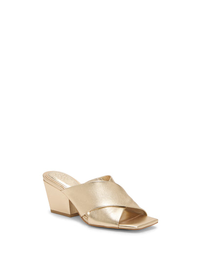 Vince Camuto Kespa Mule Egyptian Gold Leather