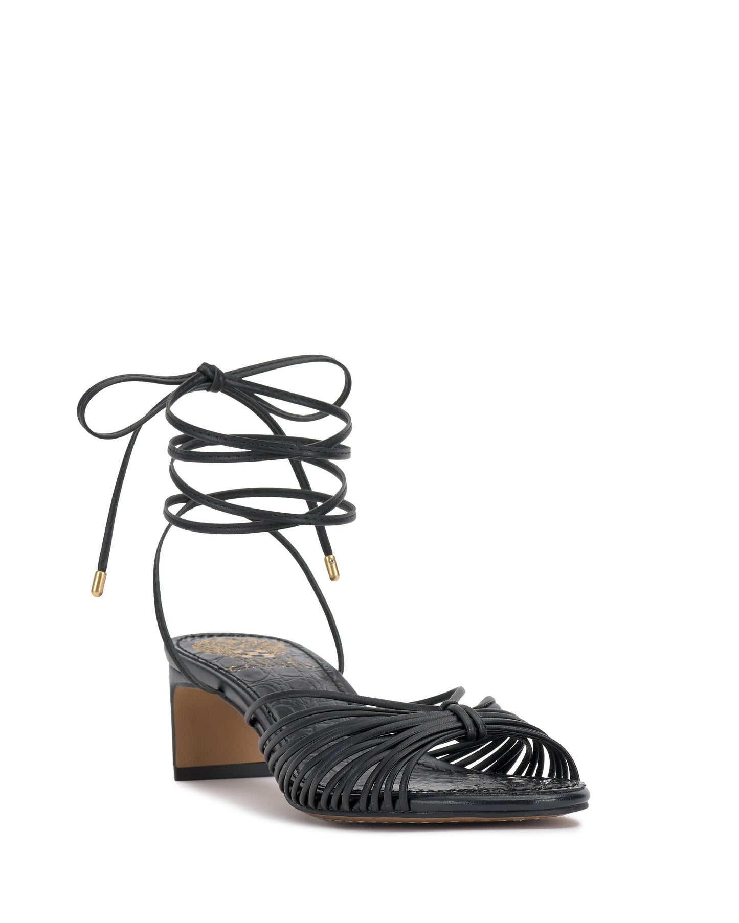 Vince Camuto Lory Kitten Heel Sandal Black