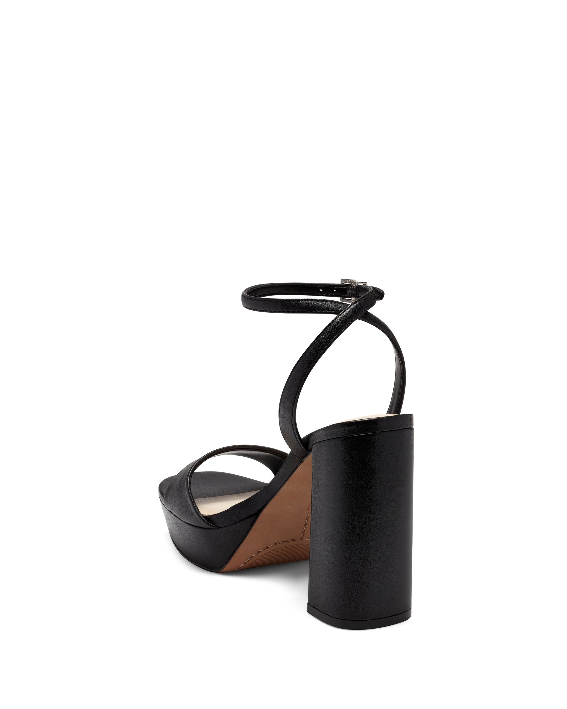 Vince Camuto Pendry Platform Sandal Black Leather