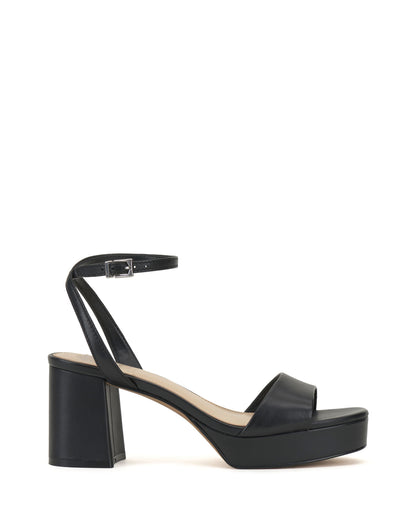 Vince Camuto Pendreya Platform Sandal Black Leather