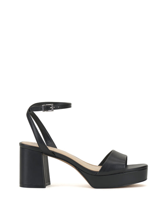 Vince Camuto Pendreya Platform Sandal Black Leather