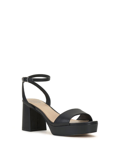 Vince Camuto Pendreya Platform Sandal Black Leather