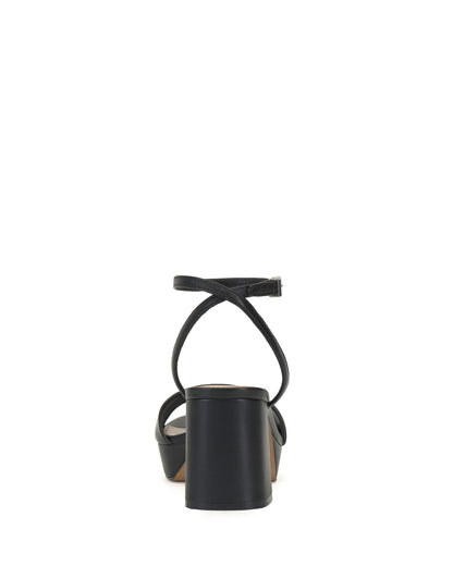 Vince Camuto Pendreya Platform Sandal Black Leather