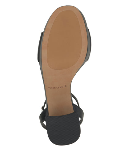 Vince Camuto Pendreya Platform Sandal Black Leather