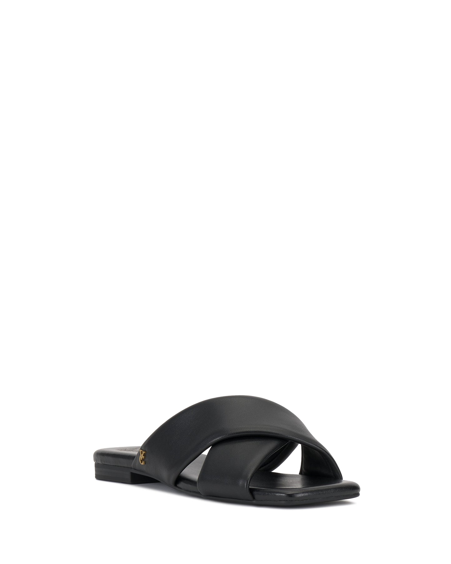 Vince Camuto Adisey Cross-Band Sandal Black Leather